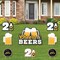Big Dot of Happiness; Big Dot of Happiness Cheers and Beers to 21 Years - Yard Sign and Outdoor Lawn Decorations - 21st Birthday Party Yard Signs - Set of 8; Category:Yard Signs; Image:2